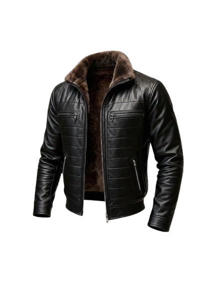 Fur Leather Jacket